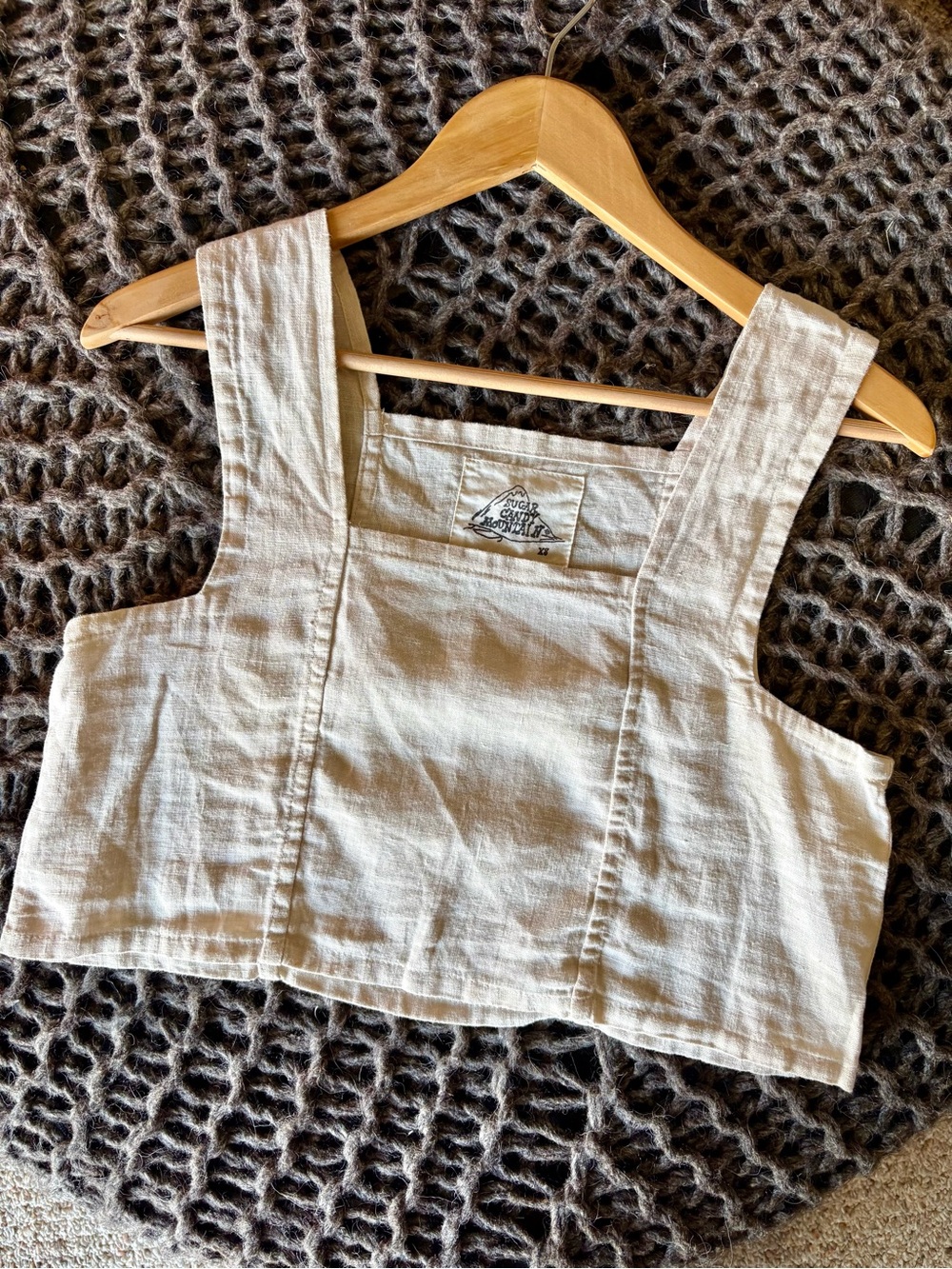 Sugar Candy Mountain 100% Linen Pansy Top